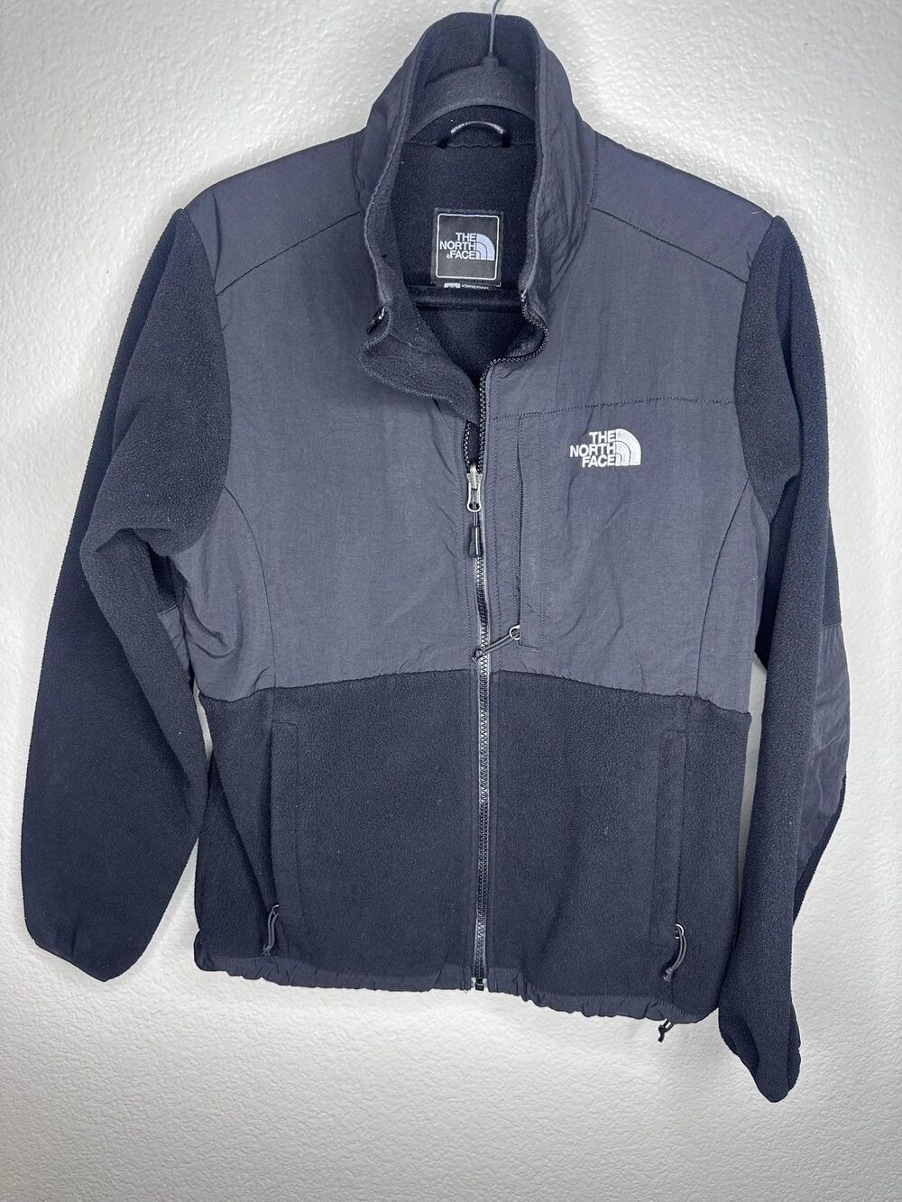 The North Face Jacket Womens Medium Black Fleece Polartec Full Zip Logo Outdoor